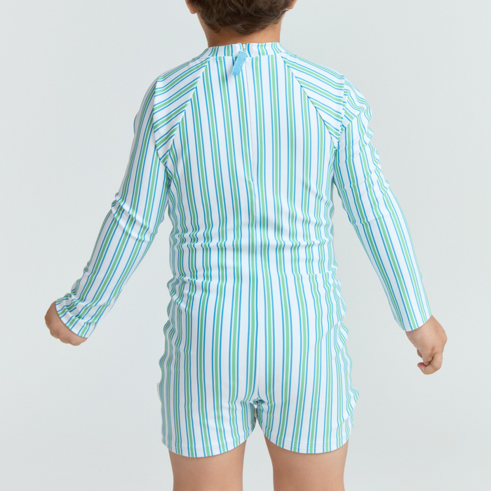 unisex tamarin stripe rashguard one piece