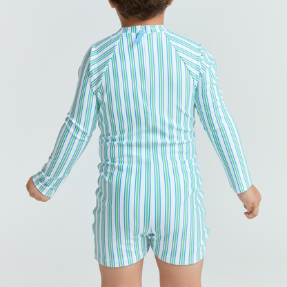 unisex tamarin stripe rashguard one piece