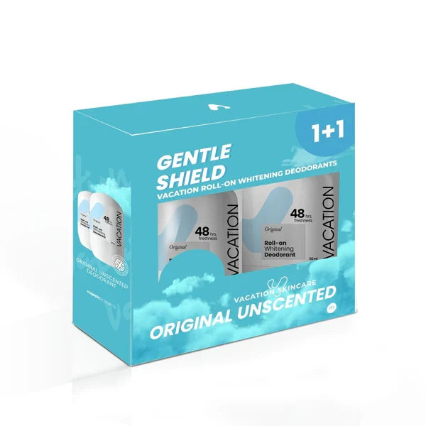 Vacation Original Unscented Whitening Deodorant 50 ml (1+1) Offer