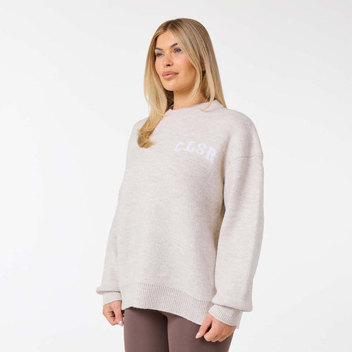 Varsity CLSR Knit Crew Neck | Oatmeal