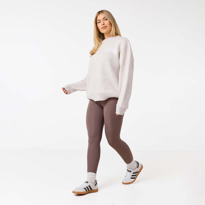 Varsity CLSR Knit Crew Neck | Oatmeal