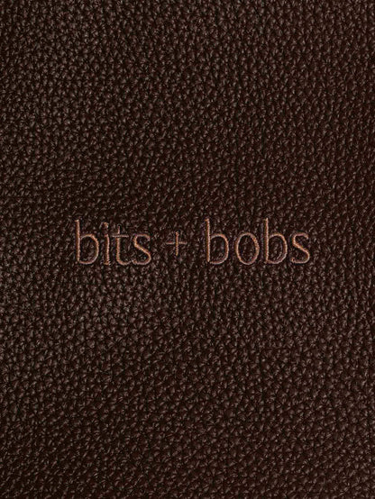 Closeup of "bits and bobs" text.