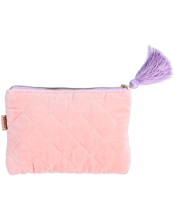 VELVET COSMETIC PURSE in Sherbet from the amazing range of Kip & Co products