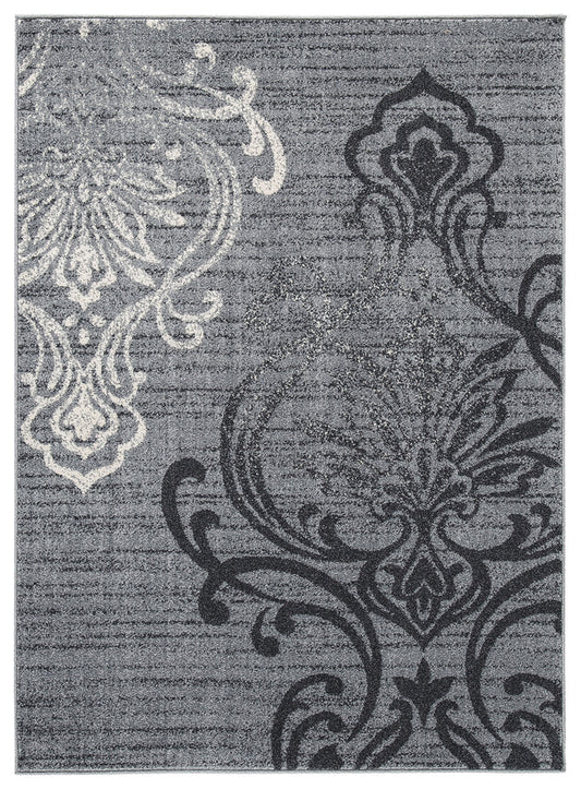 Verrill R401242 GrayBlack Medium Rug