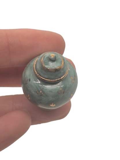 Vintage Artisan Porcelain Urn