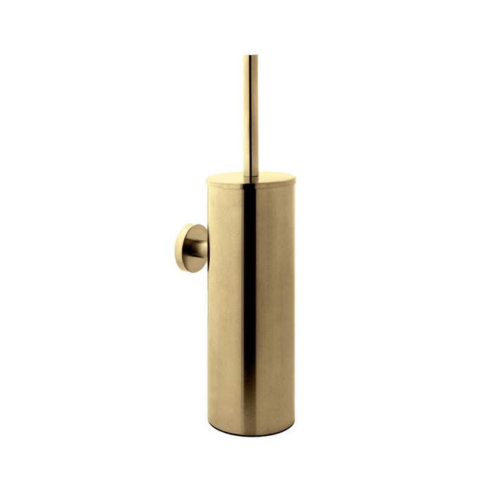 VOS Wall Mounted Toilet Brush Holder - Brushed Brass Bathroom Accessories JTP.