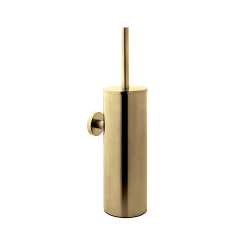 VOS Wall Mounted Toilet Brush Holder - Brushed Brass Bathroom Accessories JTP.