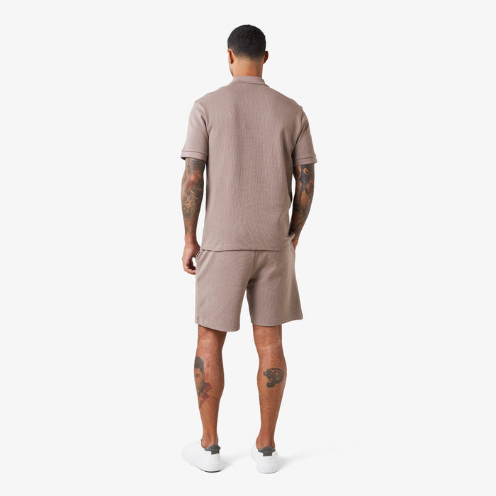 Waffle Knit Short | Brown