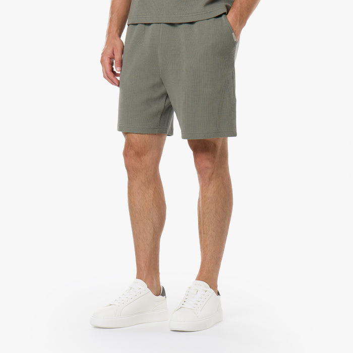 Waffle Knit Short | Olive