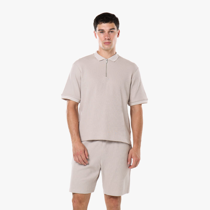 Waffle Knit Short | Stone
