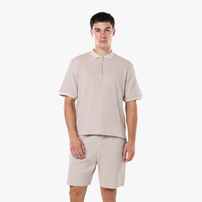 Waffle Knit Short | Stone