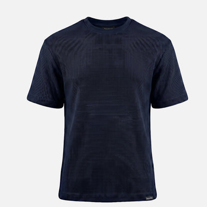 Waffle Knit T-Shirt | Dark Navy