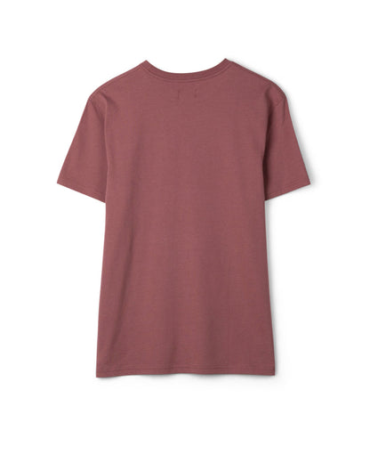 Waiting Tide Mens Short Sleeve T-Shirt in Dark Pink