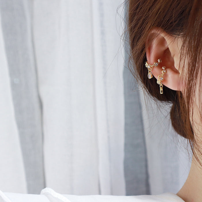 Waterdrop Retro Ear Cuff Without Pierced Earrings