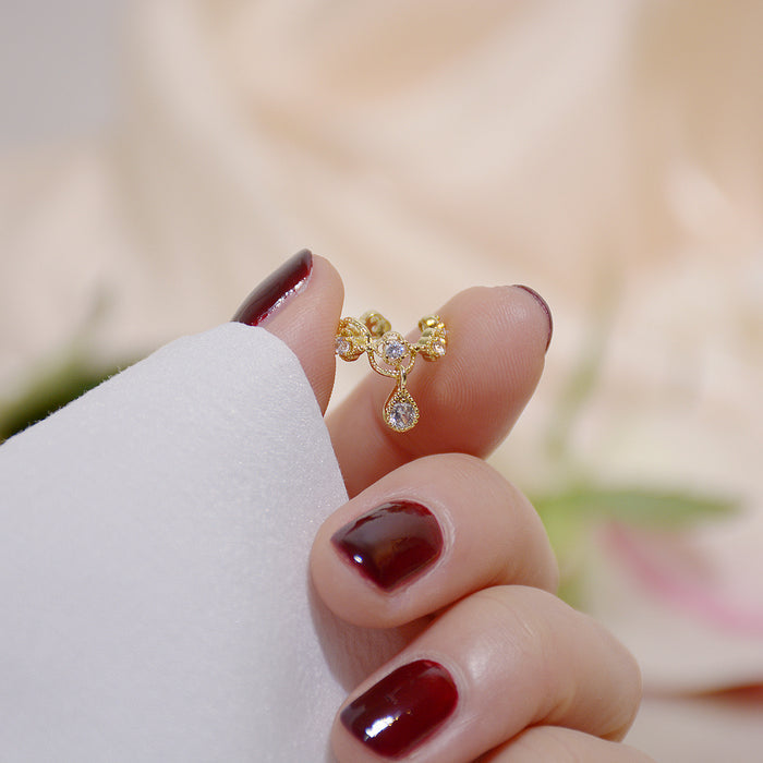 Waterdrop Retro Ear Cuff Without Pierced Earrings