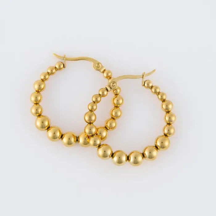 Waterproof Bubble Hoop Earrings