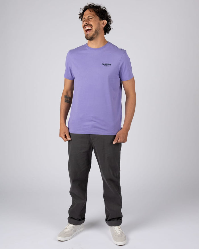 Waves Roll Mens Short Sleeve T-Shirt In Purple
