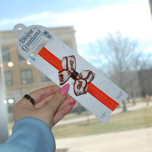 Wee One's BGSU Mini Hair Bow 5/8" Babyband