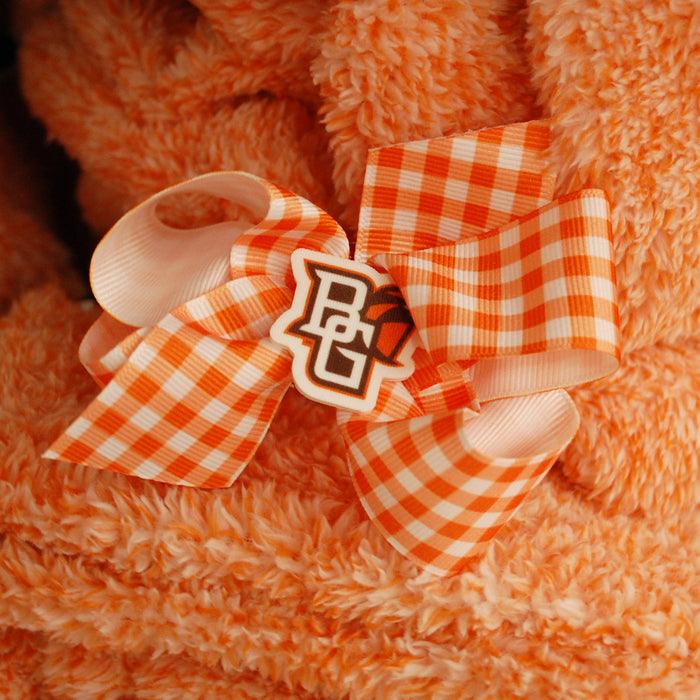 Wee One's Peekaboo Medium Gingham Grosgrain Hair Bow