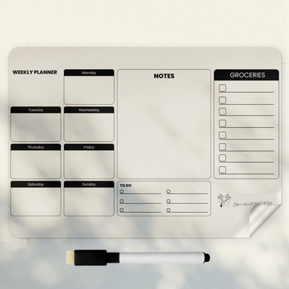 Weekly Planner water proof sticker with FREE Marker (16X24")