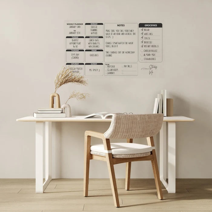 Weekly Planner water proof sticker with FREE Marker (16X24")