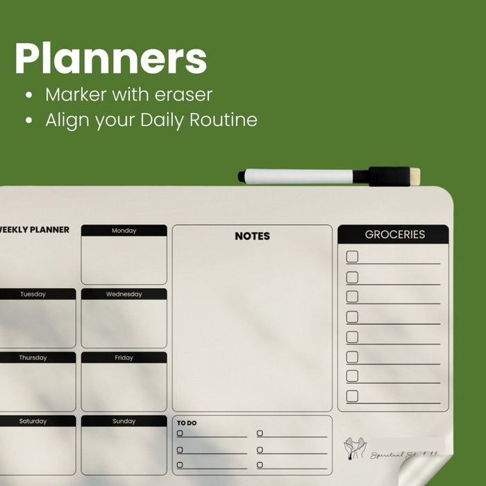 Weekly Planner water proof sticker with FREE Marker (16X24")