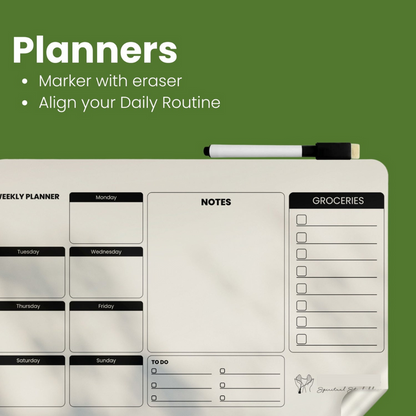Weekly Planner water proof sticker with FREE Marker (16X24")