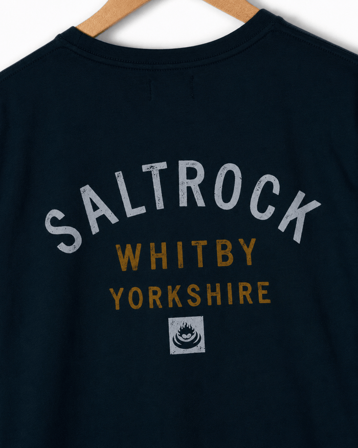Whitby Mens Location T-Shirt in Blue