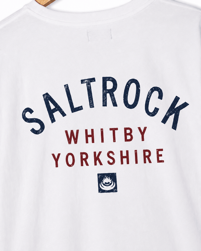 Whitby Mens Location T-Shirt in White