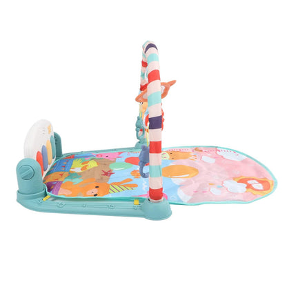 White Whale Baby Gym Play Mat, Play Piano Gym with Music and Lights, Tummy Time Mat Toys, Learning Sensory Baby Playmat, Musical Activity Center Gifts for Newborn, Toddler, Infants (Green)