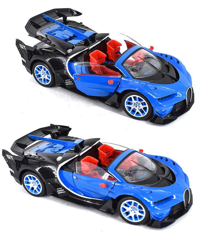White Whale Bugatti Style Remote Control Rechargeable Car with Opening Doors
