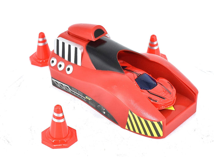 White Whale high Speed Car Launcher Along with Die cast Metal Cars and Stoppers
