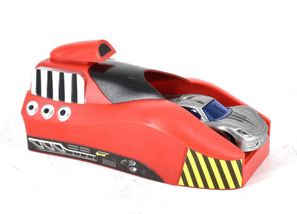 White Whale high Speed Car Launcher Along with Die cast Metal Cars and Stoppers