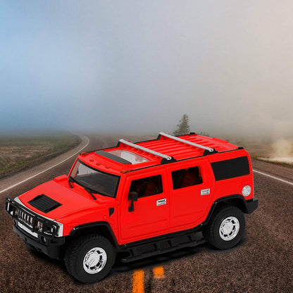 White Whale Scale Rechargeable R/C H2 Hummer with Opening Doors & Glowing Headlights.
