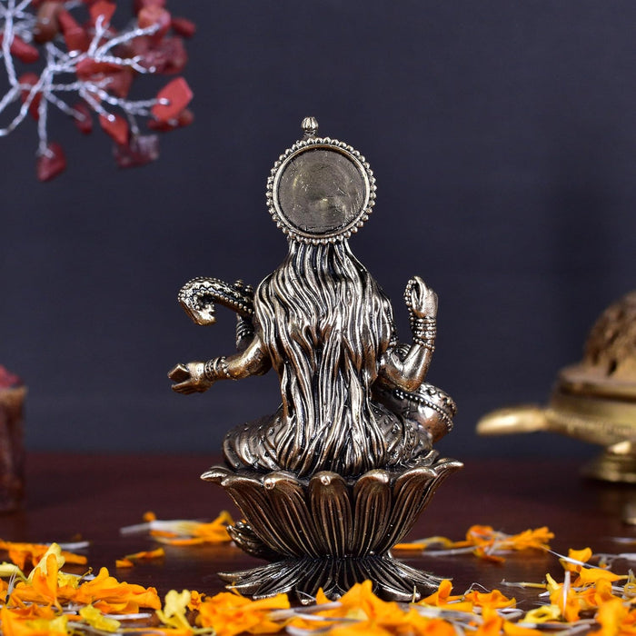White Whale Superfine Antique Maa Saraswati Brass Statue Religious Goddess Sculpture Idol Home Décor