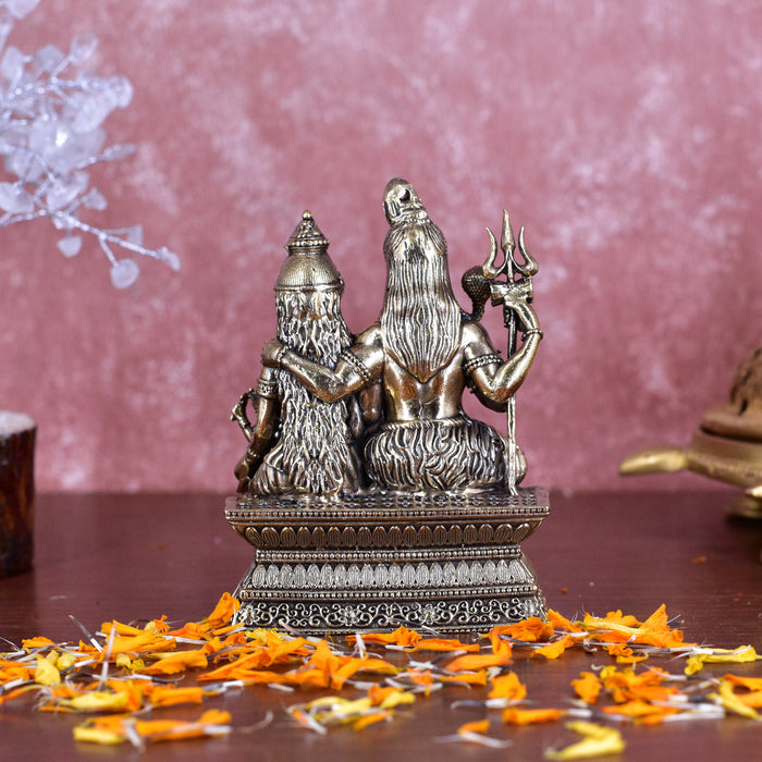 White Whale Superfine Brass Hindu God Shiv Parivar Bhagwan Shiv Parivar Idol Statue Murti