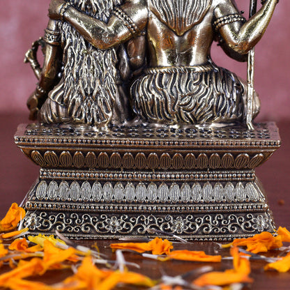 White Whale Superfine Brass Hindu God Shiv Parivar Bhagwan Shiv Parivar Idol Statue Murti
