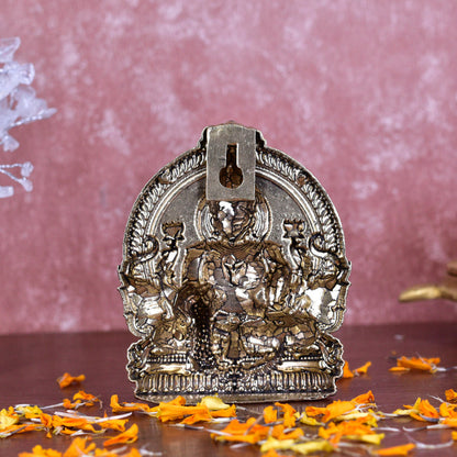 White Whale Superfine Brass Lakshmi Idol Hindu Laxmi Goddess Statue Home Office Showpiece Decor