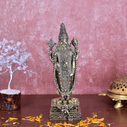 White Whale Superfine Brass venkateswara Balaji Statue:fine Carving:Home and Living:tirupati Balaji:Home Decor