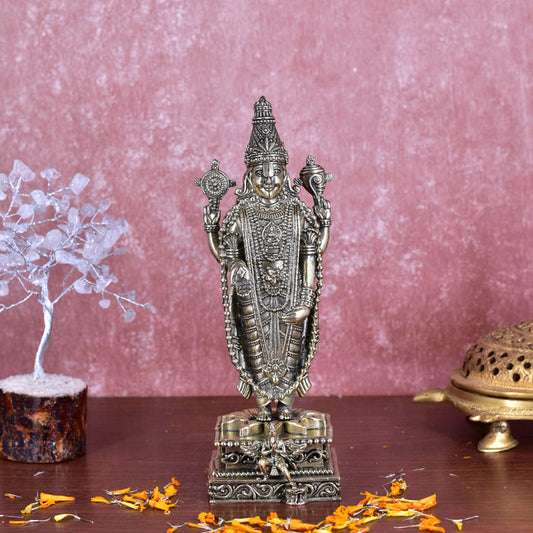 White Whale Superfine Brass venkateswara Balaji Statue:fine Carving:Home and Living:tirupati Balaji:Home Decor