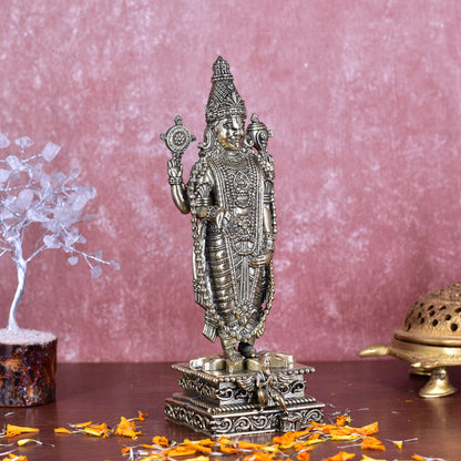 White Whale Superfine Brass venkateswara Balaji Statue:fine Carving:Home and Living:tirupati Balaji:Home Decor