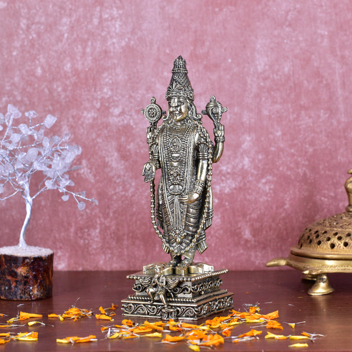 White Whale Superfine Brass venkateswara Balaji Statue:fine Carving:Home and Living:tirupati Balaji:Home Decor