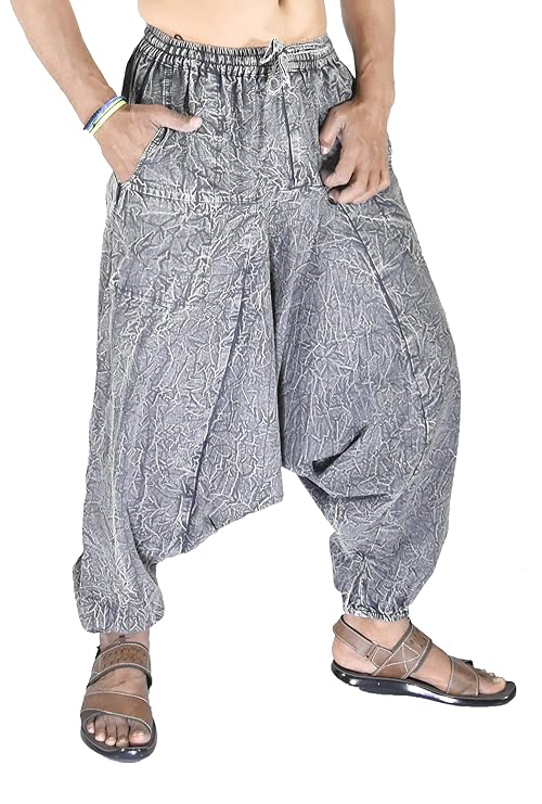 Whitewhale Mens Cotton Stripe Harem Pants Pockets Yoga Trousers Hippie
ple T-Shirt