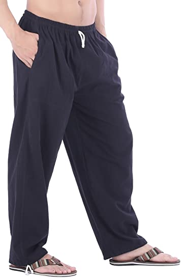 Whitewhale Mens Rayon Loose Joggers Casual Lounge Pajama Gym Workout Yoga Pants