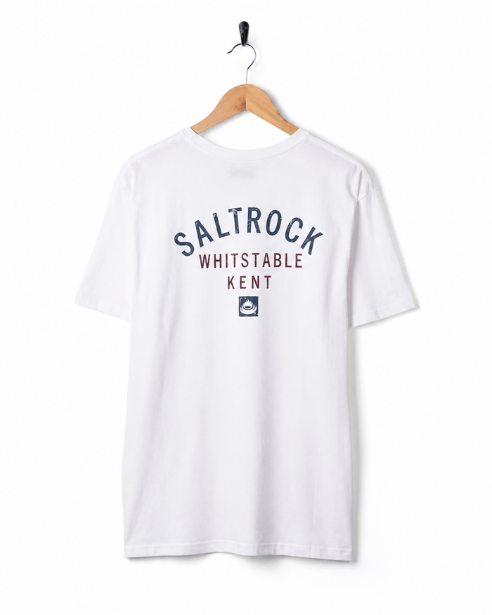Whitstable Mens Location T-Shirt in White