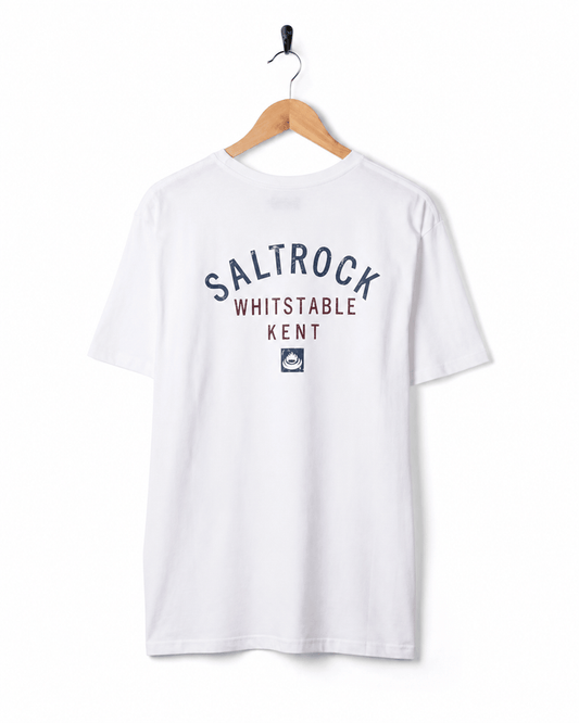 Whitstable Mens Location T-Shirt in White