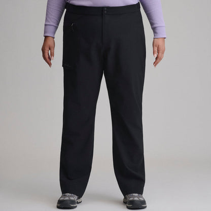Women's Cloud Cap Stretch Waterproof Rain Pants-Black-1