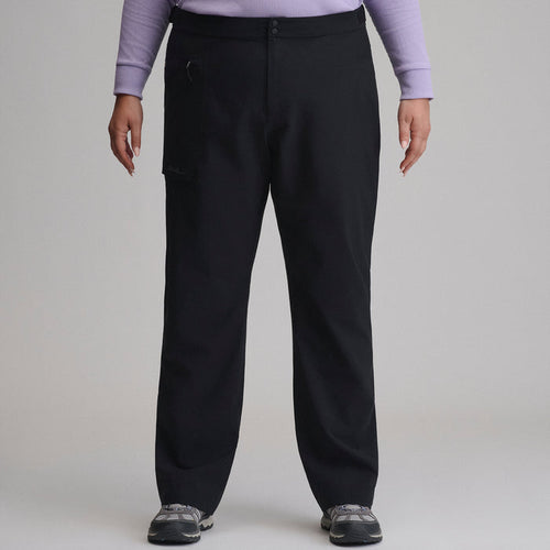 Women's Cloud Cap Stretch Waterproof Rain Pants-Black-1