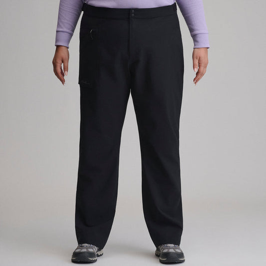 Women's Cloud Cap Stretch Waterproof Rain Pants-Black-1