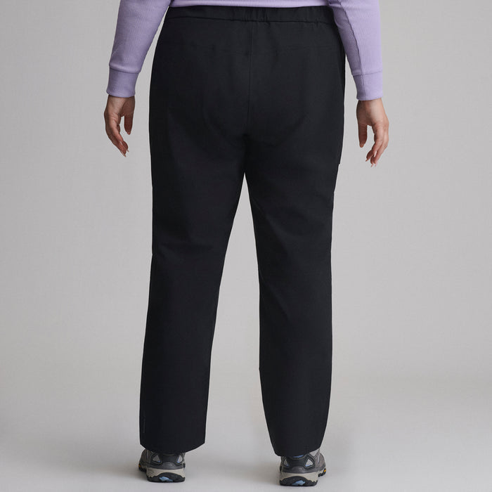 Women's Cloud Cap Stretch Waterproof Rain Pants-Black-2